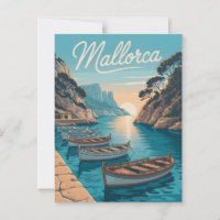 La côte de Majorque vintage