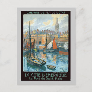 Carte Postale La Côte d'Émeraude