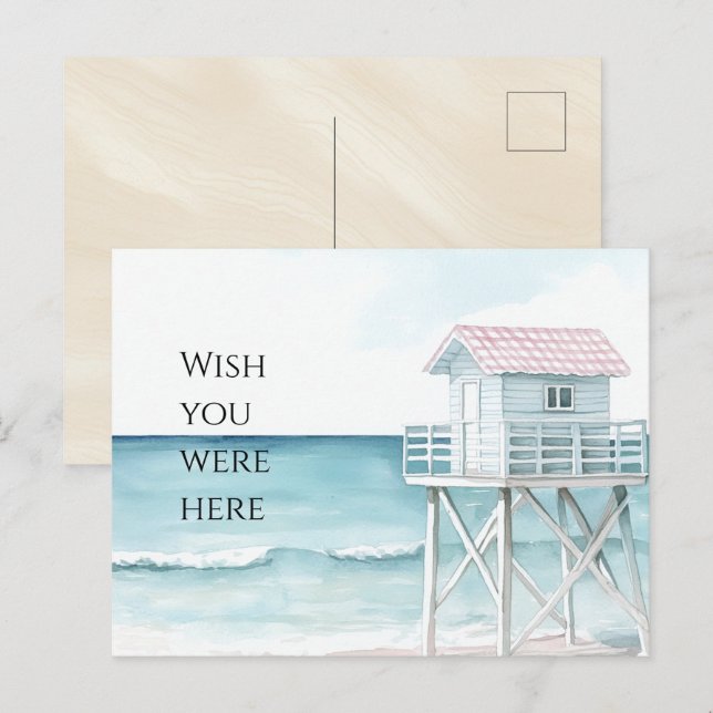 Carte Postale La côte d'Ocean Beach (Devant / Derrière)