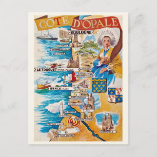 Carte Postale La Côte d'Opale de France
