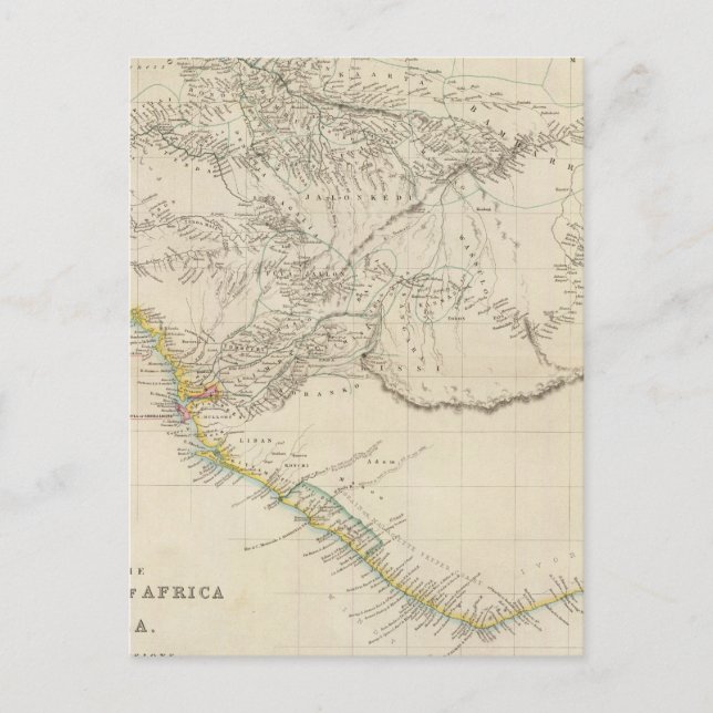 Carte Postale La côte ouest de l'Afrique (Devant)