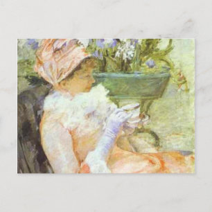 Carte Postale La Coupe du Thé, Portrait de Lydia, Mary Cassatt