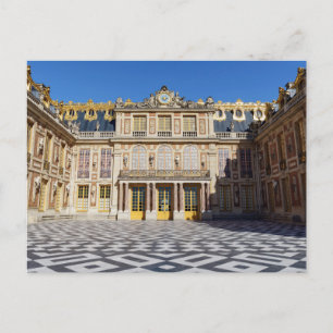 Carte Postale La cour de marbre du palais de Versailles, France