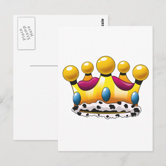 Carte Postale La couronne du roi (Devant / Derrière)