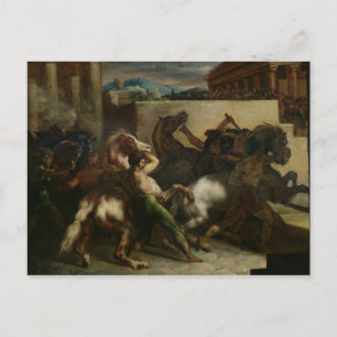 Carte Postale La course du Cheval sauvage à Rome, vers 1817