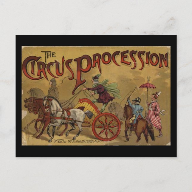 Carte Postale La couverture arrière de la procession du cirque (Devant)
