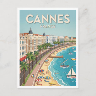 Carte Postale La Croisette Cannes France