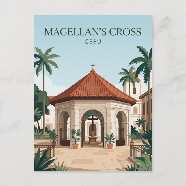 Carte Postale La croix de Magellan Philippines (Devant)
