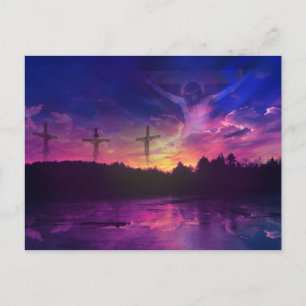 Carte Postale La Crucifixion de Jésus-Christ sur la Croix