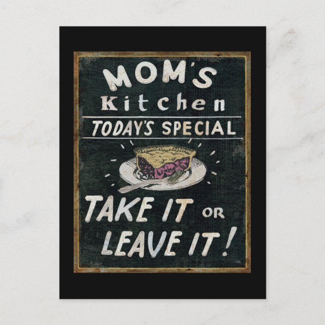 Carte Postale La cuisine de maman (Devant)