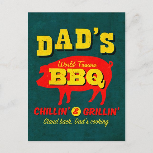 Carte Postale La Cuisine de papa (Devant)