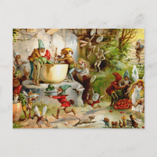 Carte Postale La cuisine des Gnomes - 1895