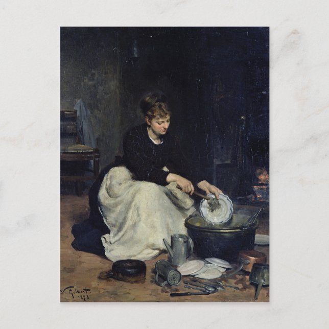 Carte Postale La Cuisine Lave-Linge (Devant)