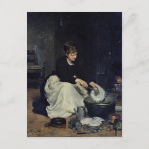 Carte Postale La Cuisine Lave-Linge