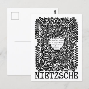 Carte Postale La CULTURE est en danger philosophie cite Nietzsch