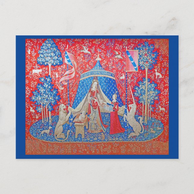 Carte Postale La Dame à la licorne / A Mon Seul Desir (Devant)