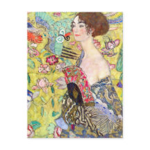 La Dame Avec Peinture De Ventilateur