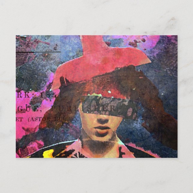 Carte Postale La Dame Casquette Lampshade (Devant)