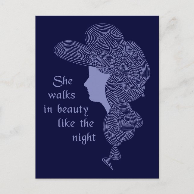 Carte Postale La Dame de Byron (Devant)