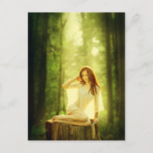 Carte Postale La Dame de la forêt enchantée