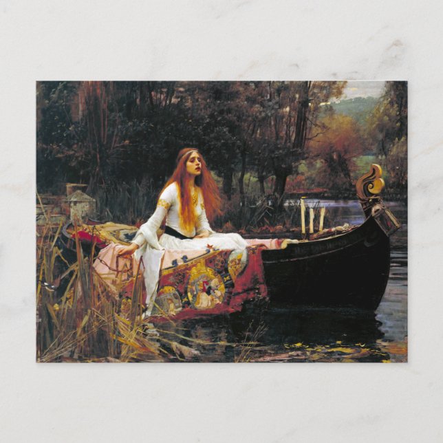 Carte Postale La Dame de Shalott (Devant)