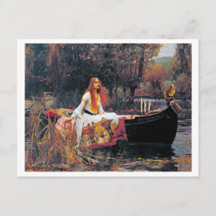 Carte Postale La Dame de Shalott, John William Waterhouse