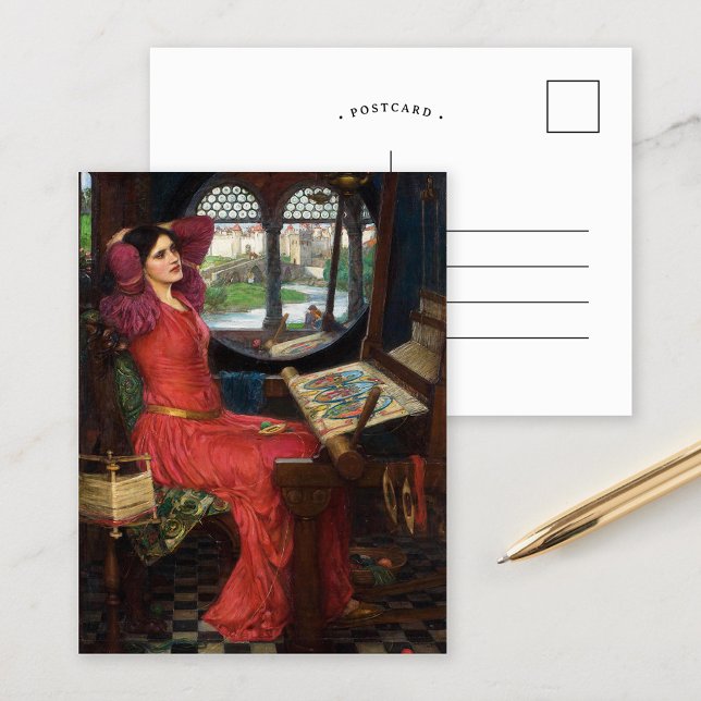 Carte Postale La Dame de Shalott | John William Waterhouse (Créateur téléchargé)