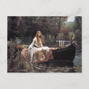 Carte Postale La Dame de Shalott par John W. Waterhouse