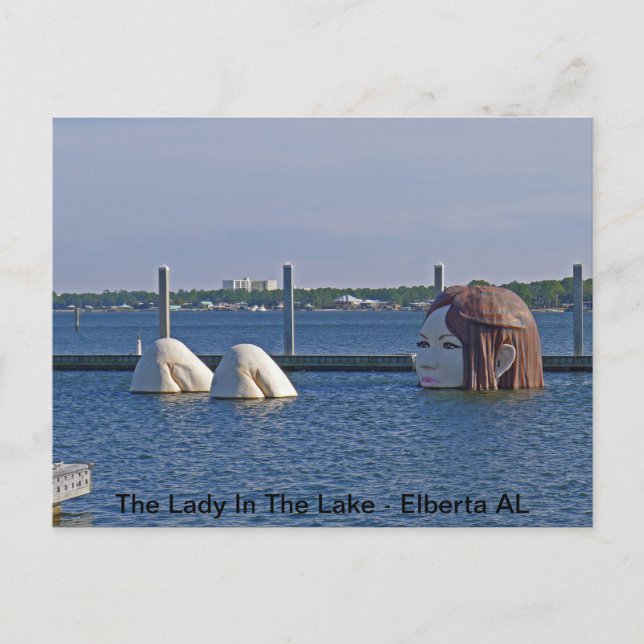 Carte Postale La Dame Du Lac - Elberta AL (Devant)