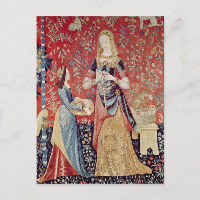 Carte Postale La Dame et la licorne : 'Odeur' (Devant)