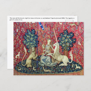 Carte Postale La Dame et la licorne, Vue