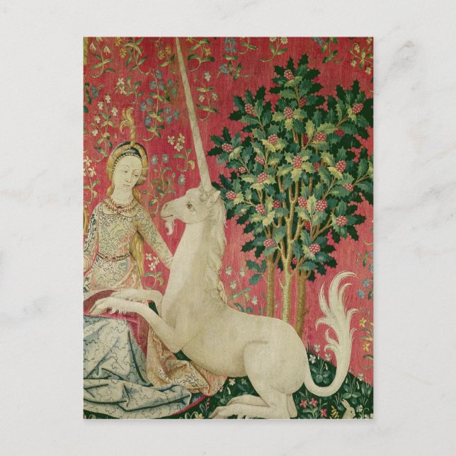 Carte Postale La Dame et la licorne : 'Vue' (Devant)