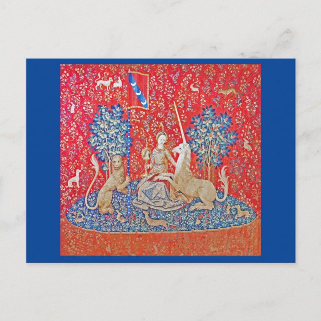 Carte Postale La Dame et la licorne / Vue (Devant)