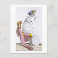 La dame portant une négligée, du Costume Parisien,