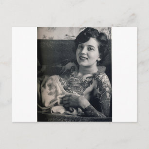 Carte Postale La Dame tatouée