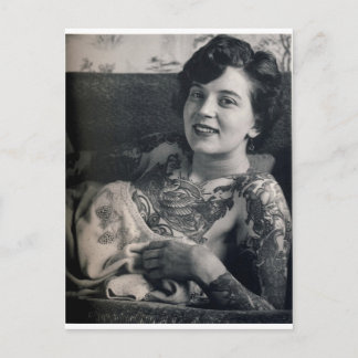 Carte Postale La Dame tatouée