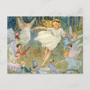 Carte Postale La danse dans l'anneau de fée