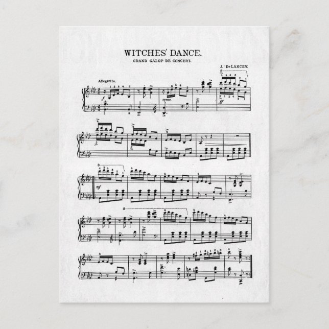 Carte Postale La danse des sorcières (Devant)