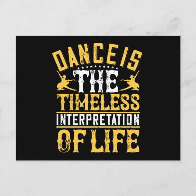 Carte Postale La Danse Est Une Interprétation Intemporelle (Devant)