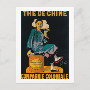 Carte Postale La De Chine, Compagnie Coloniale Promotional Poste