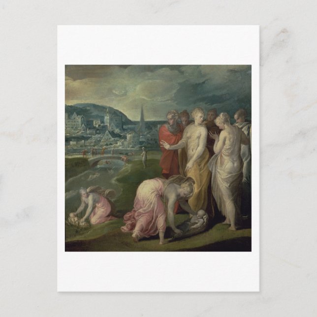 Carte Postale La découverte de Moïse (huile sur toile) (Devant)