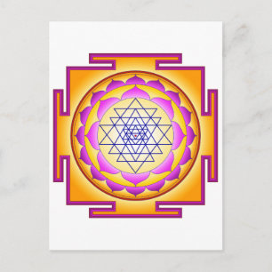 Carte Postale La déesse de Sri Chakra Shri Lalitha Tripura Sunda