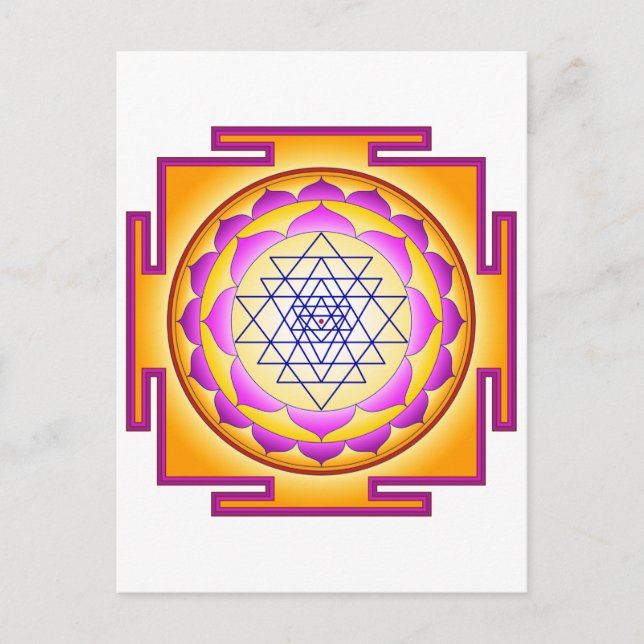 Carte Postale La déesse de Sri Chakra Shri Lalitha Tripura Sunda (Devant)