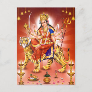 Carte Postale La déesse Durga (déesse hindoue)