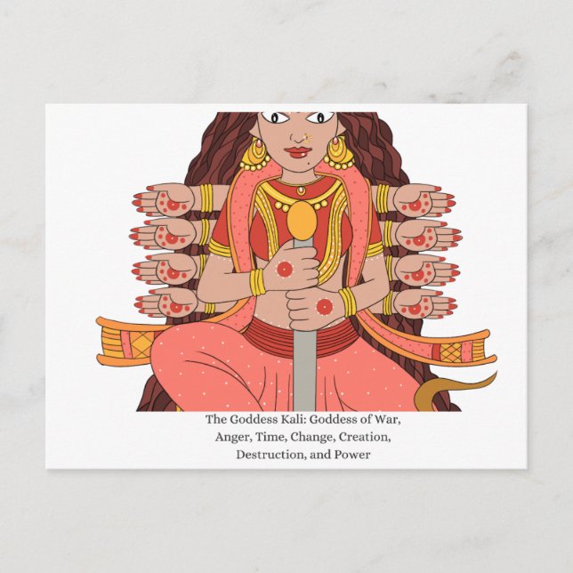 Carte Postale La déesse Kali (Devant)