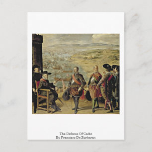 Carte Postale La Défense De Cadix Par Francisco De Zurbaran