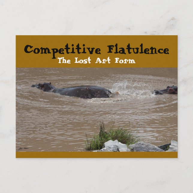 Carte Postale La défense flatulente (Devant)