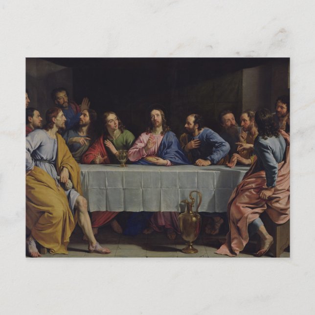 Carte Postale La Dernière Cène, 1648 (Devant)