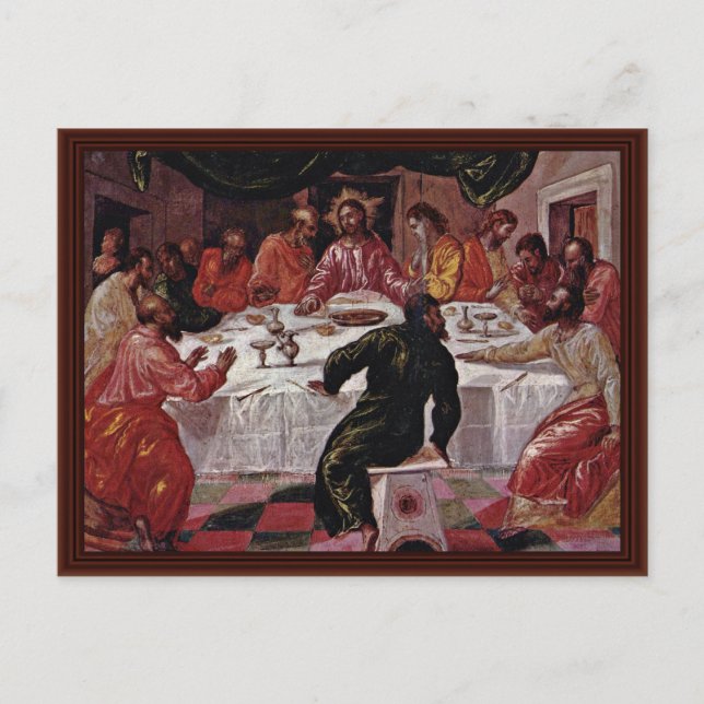 Carte Postale La Dernière Cène De Greco El (Devant)