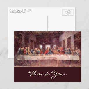 Carte Postale La Dernière Cène de Léonard de Vinci